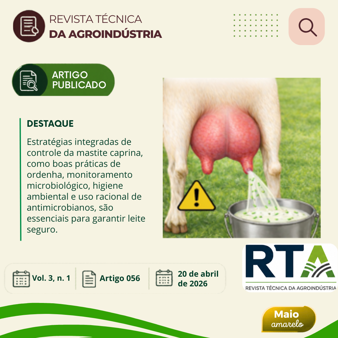 IMPACTOS DA MASTITE CAPRINA NA QUALIDADE E NA SEGURANÇA DO LEITE